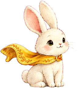 Rabbit wearing a sunflower cape